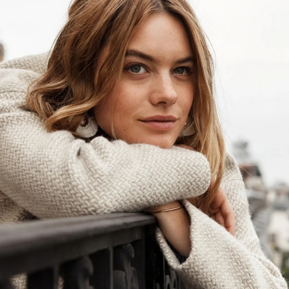 Sezane Bow 100% Wool Short Coat - Picture 2 of 9